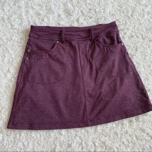 Athleta Plum Athletic Skirt With Built In Shorts